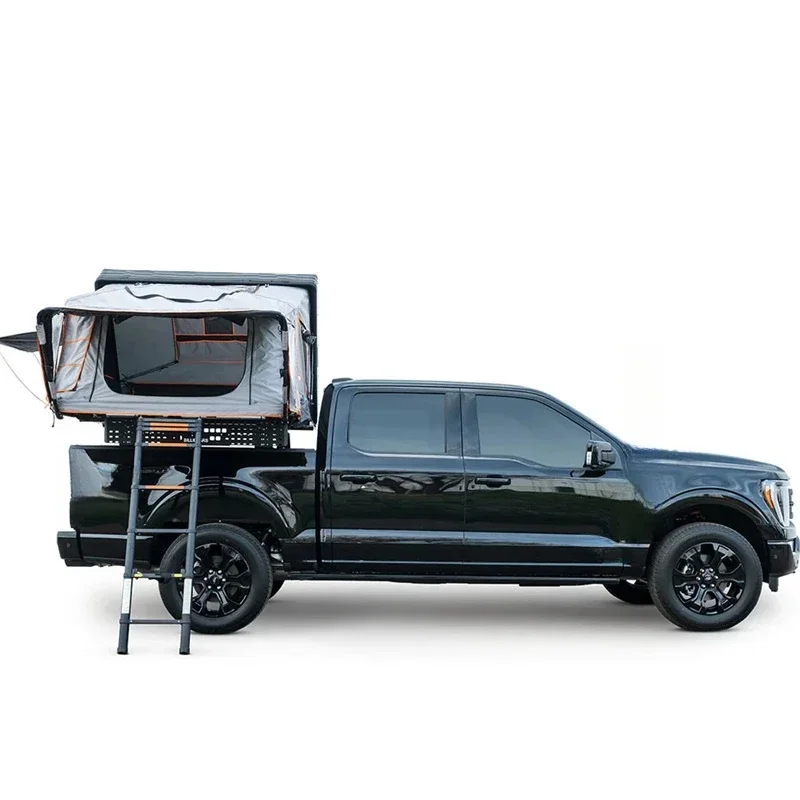 Rugged‑Built Sturdy Pop‑Up Rooftop Tent With Ladder Heavy Duty All Weather Overland Camping Exterior Mod Parts For 2‑4 People Au