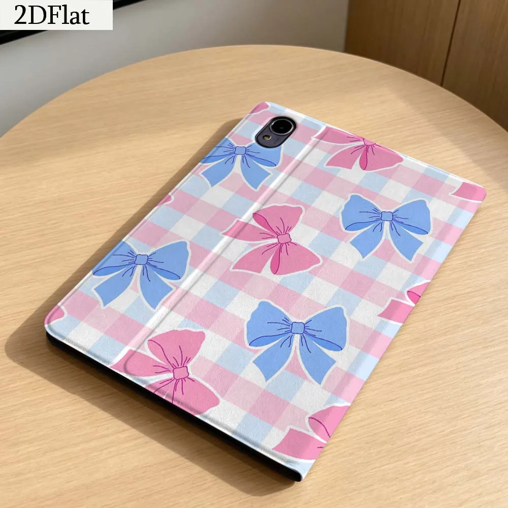 Cartoon Argyle Bow Pattern Gift For Honor Tab Magic Pad GT X9a 6 X9 X8A X8 V8 V7 9 V9 8 2 3 4 13.3 10 Pro Inch Tablet Case