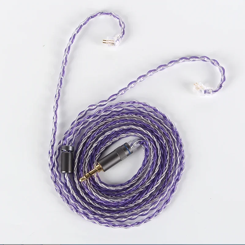 XINHS 4 Lõi Đồng Mạ Bạc Dây Tai Nghe 2.5Mm 3.5Mm 4.4Mm Đến MMCX 0.78Mm 2Pin QDC tai Nghe TFZ HIFI Thay Thế Tai Nghe Cáp