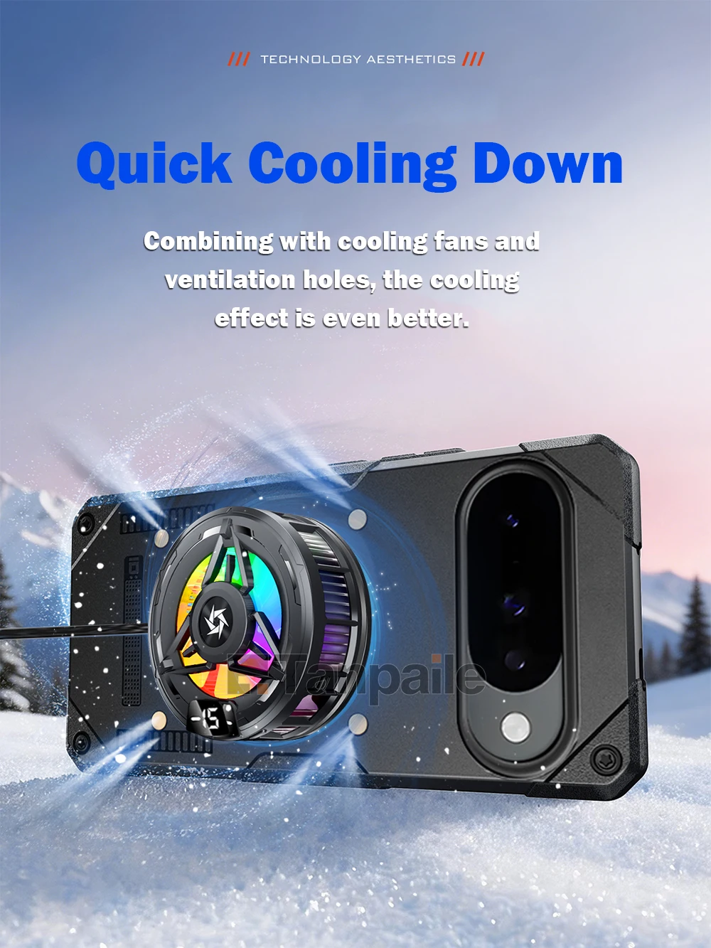 Gaming Cooling Phone Case For  - Heat Dissipation Case ulasan dan harga