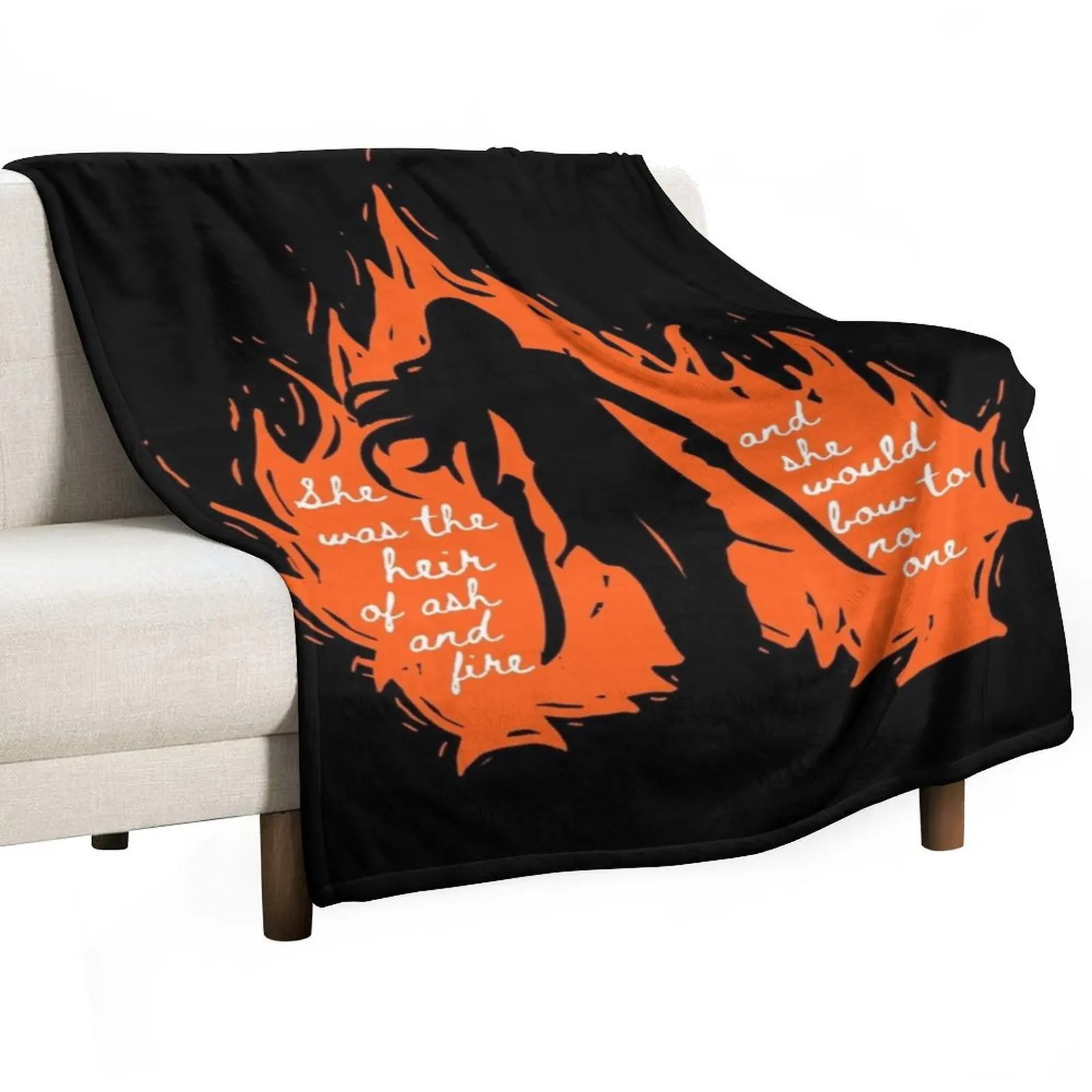 

She was the heir of ash and fire Throw Blanket For Baby Luxury Designer Quilt Blankets For Sofas Blankets