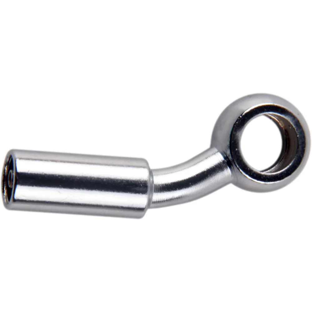 Motorcycle motor bike hydraulic brake oil hose line banjo fitting crimping style straight 28 90 degree bend Steel 10mm I.D hole