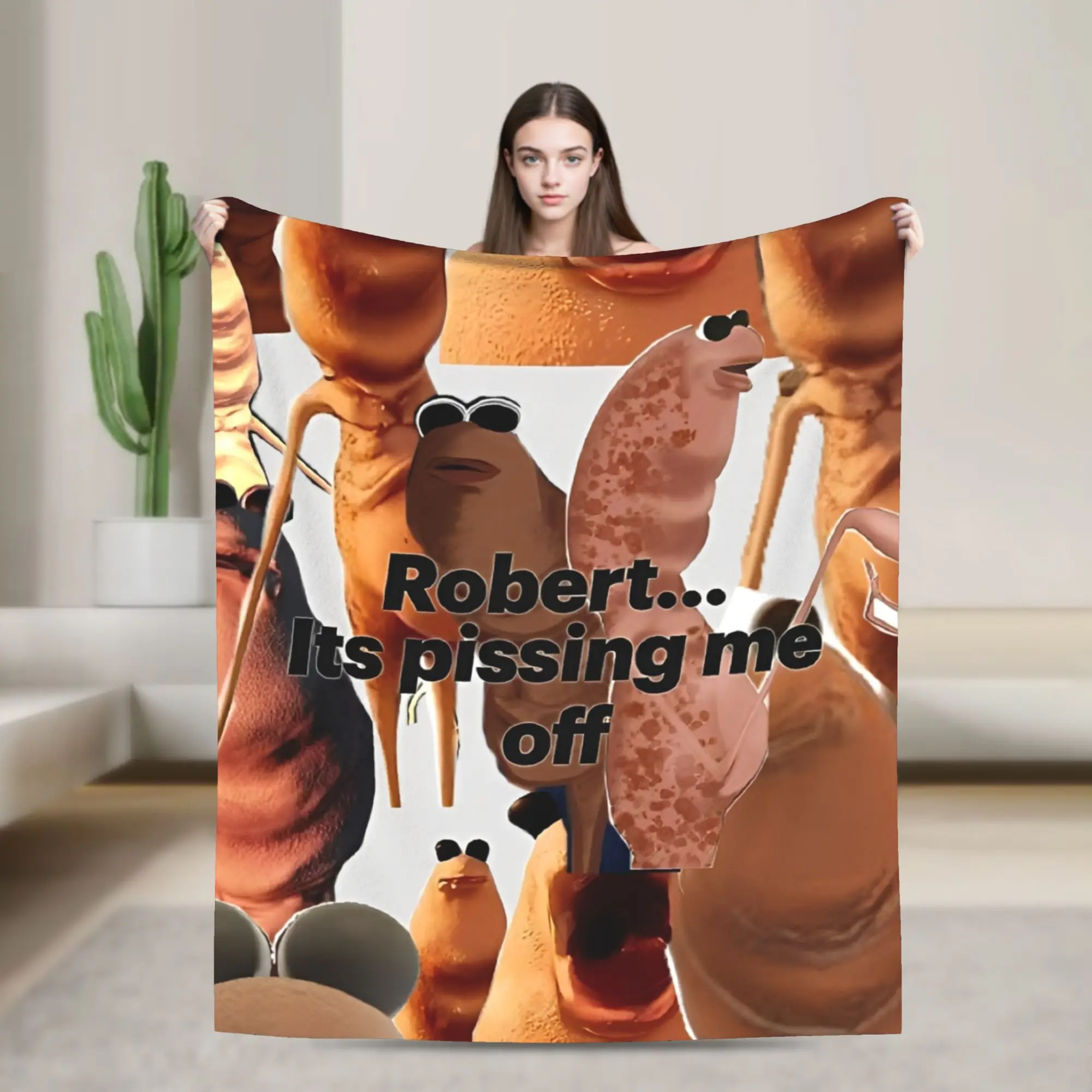 

Забавное одеяло Robert Help Marcus The Worm, несколько размеров, теплые, уютные, пушистые одеяла для дивана, дивана и кровати