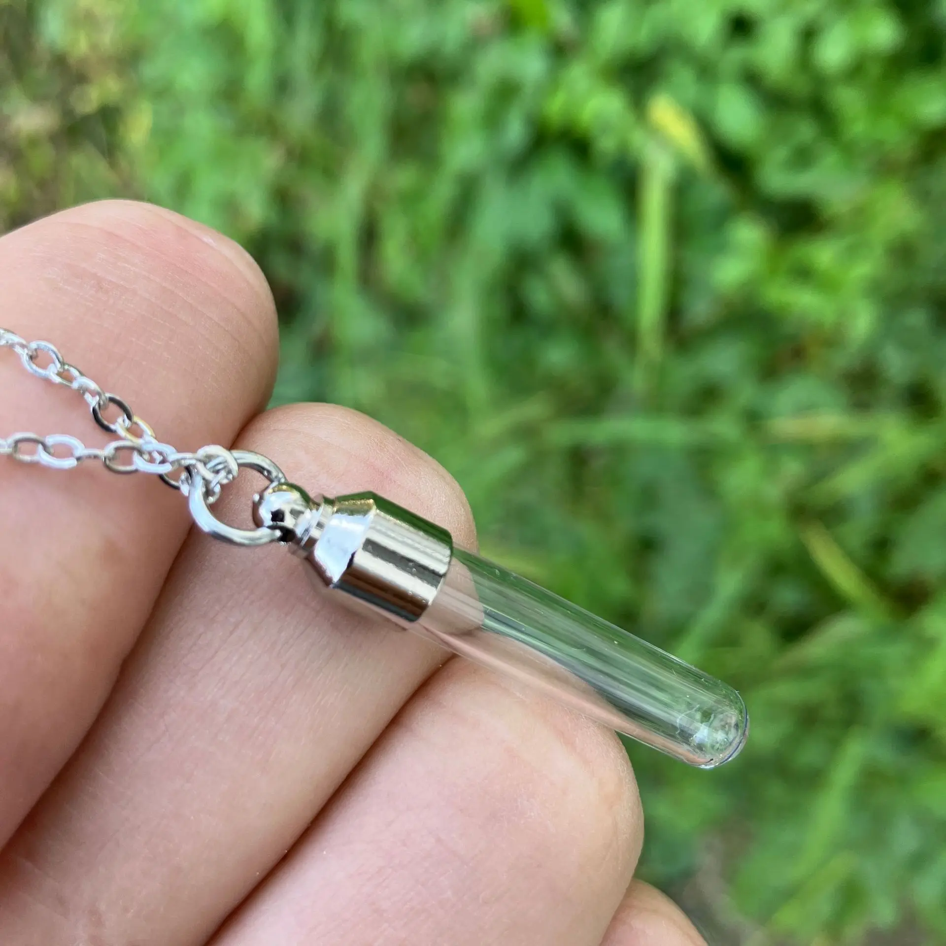 Fashion Versatile Glass Bottle Necklace Transparent Memorial Urn Pendant perfume Charm Party Christmas Creative Birthday Valenti