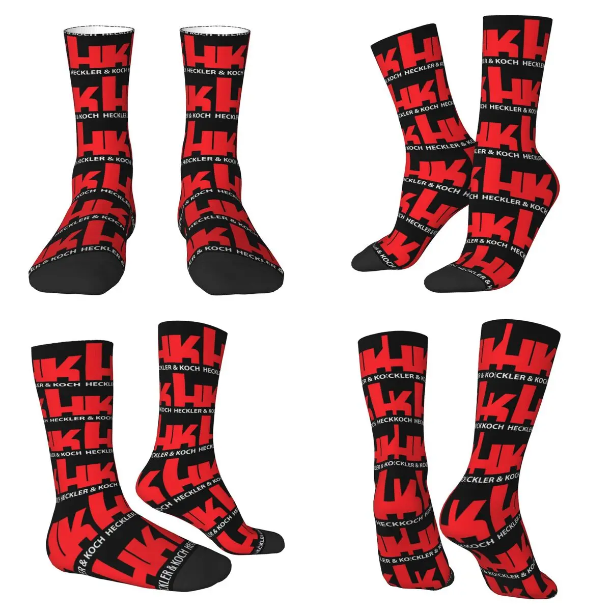 HK Firearms Heckler And Koch Logo Socks Harajuku Sweat Absorbing Stockings All Season Long Socks Unisex Valentine's Day Gifts