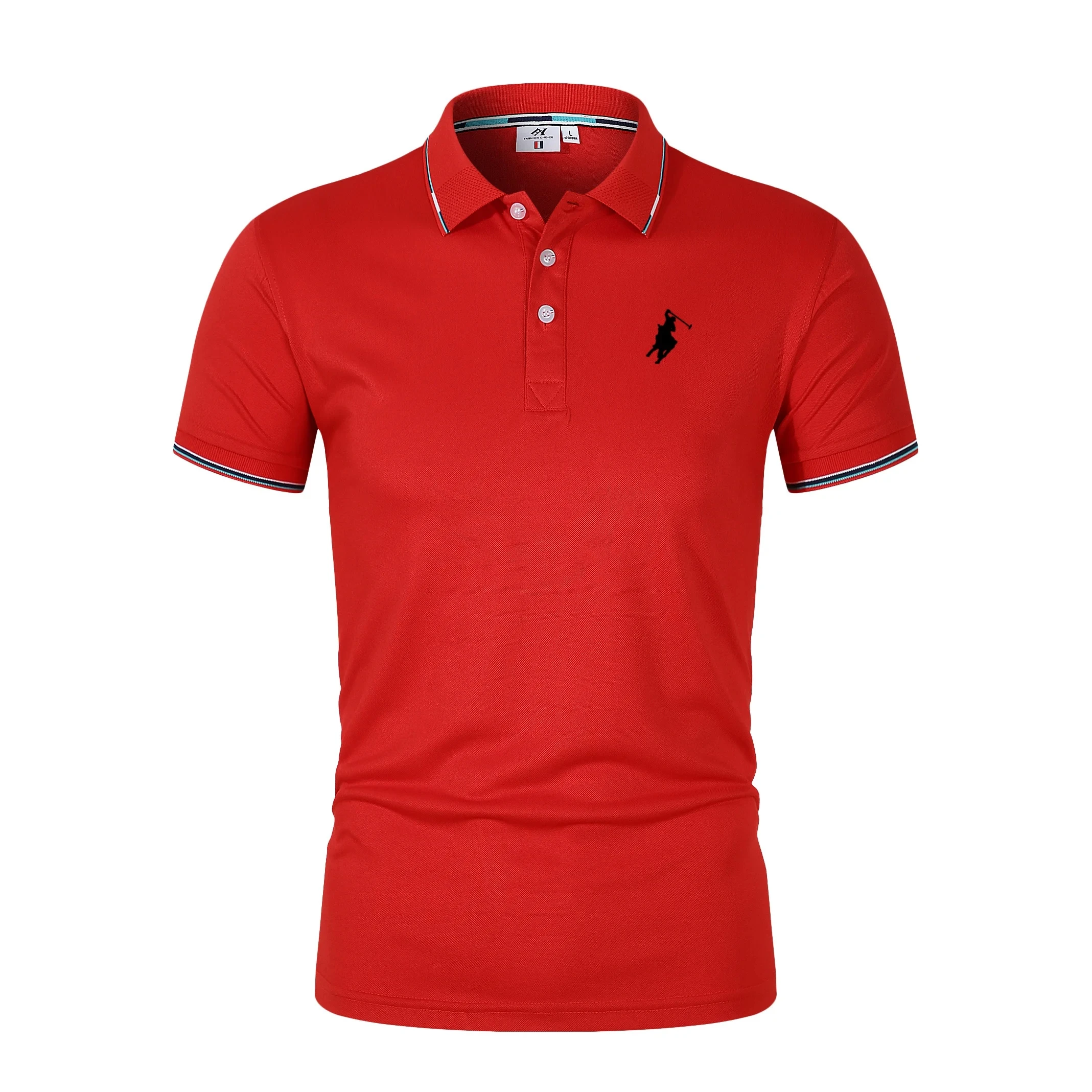 Men Breathable T-Shirt Business And Leisure POLO Shirt Summer New Fashion Short Sleeve Clothes Solid Color Comfortable Pullovers