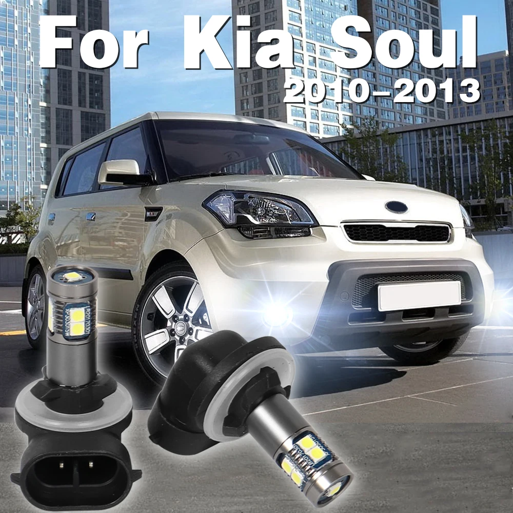 LED Front Fog Lamp Car Light Blub For KIA Soul 2010 2011 2012 2013 Accessories