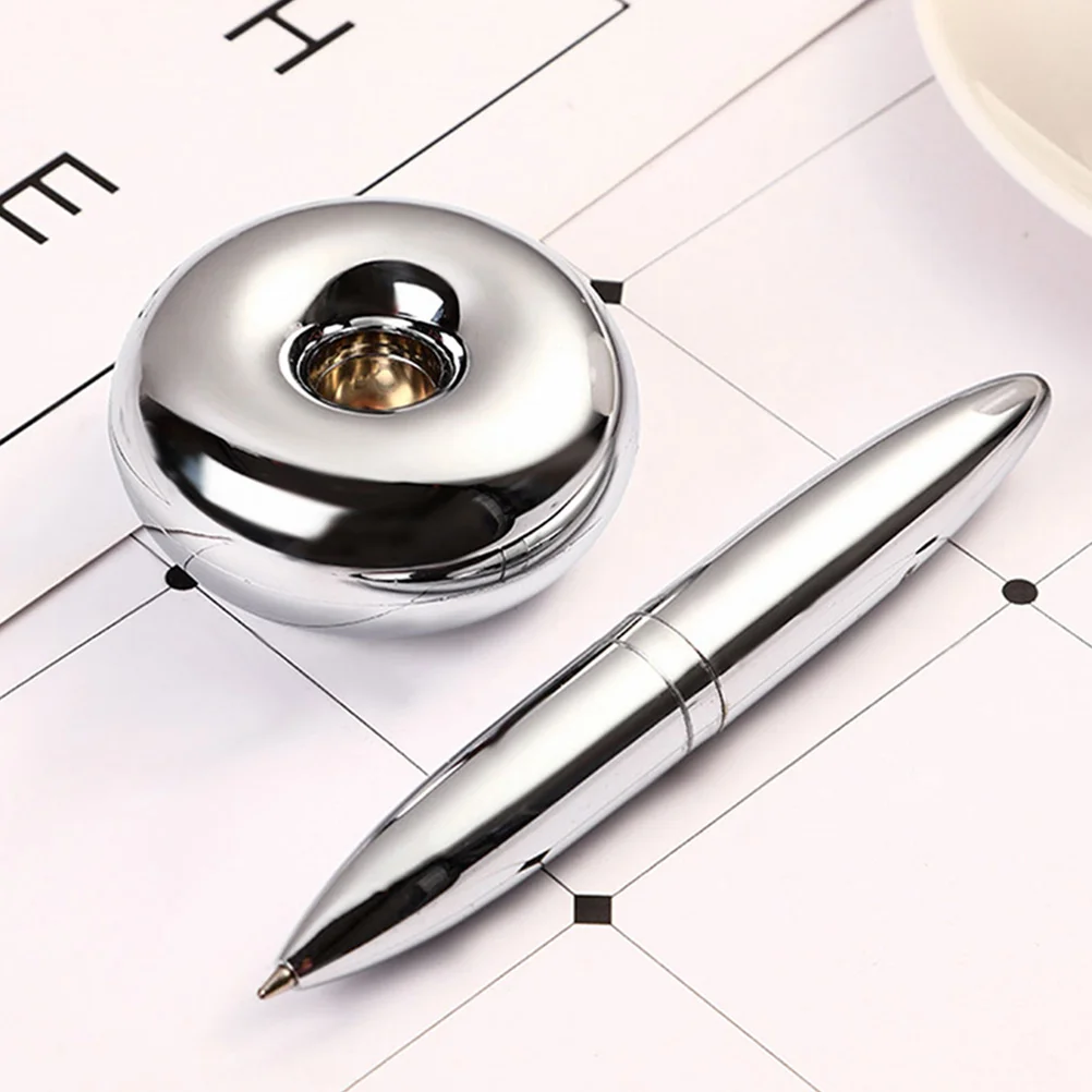 

2 Pcs Suspension Ball Point Fidget for Adults Executive Men Metal Ballpoint Magnetic Pp Luxury Women Work