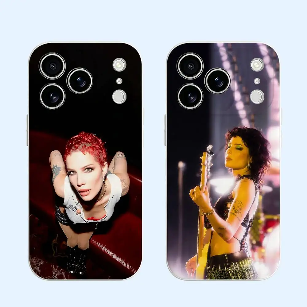 

H-Halsey Black Soft TPU Case For iPhone 17 16 15 14 13 12 11 Pro Max Plus E Mini Silicone Phone Cover