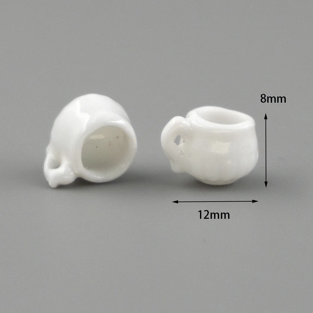 4 個 1/12 ドールハウスミニチュアアクセサリーミニセラミックマグ茶水カップ模型玩具ドールハウス装飾 ob11