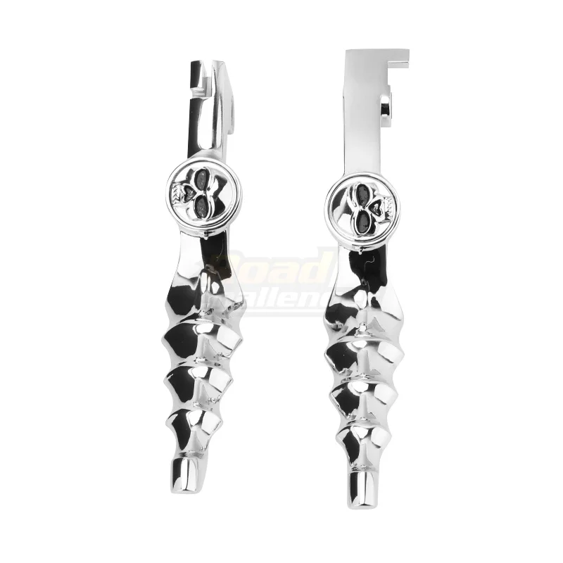 Motorcycle Chrome Skull Zombie Brake Clutch Levers For Honda Shadow VT400 750 VLX VT400 600 VTX1300