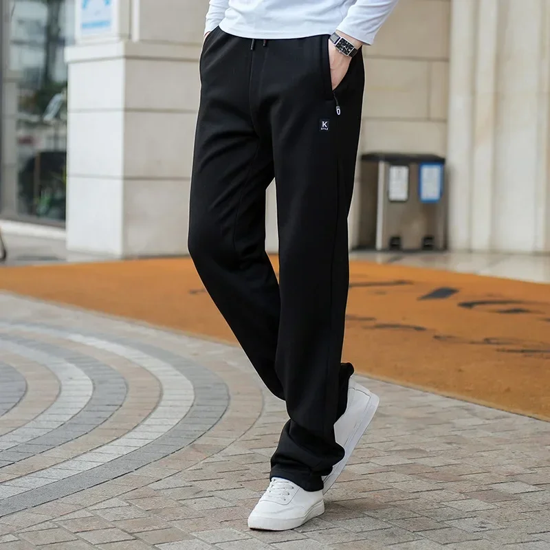 200cm Men Sweatpants Big Tall Extra Long Length Casual Pants Sweat Size Prolonged Jogging Jogger Warm Fleece Trousers Male 120cm