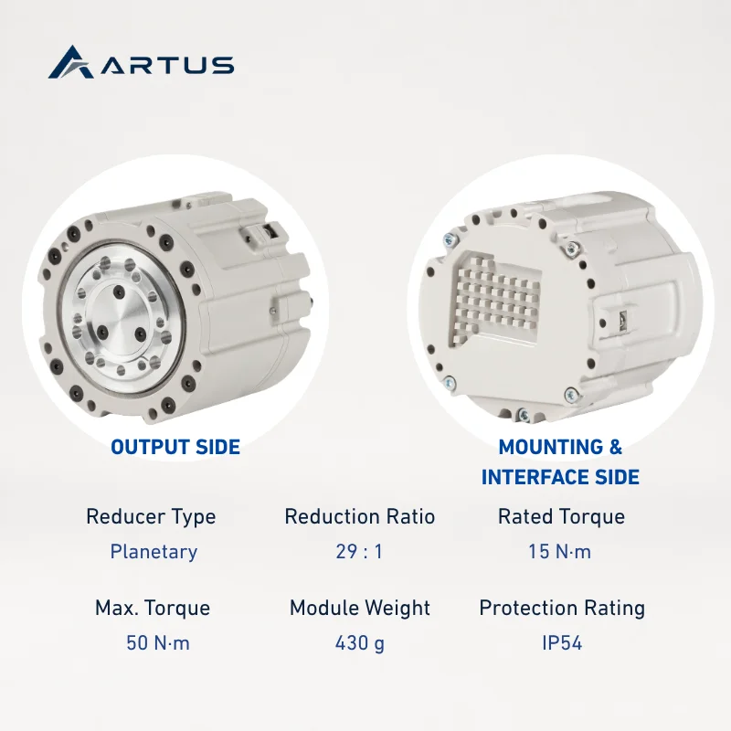 Planetary Robot Joint Actuator 15Nm 63mm  Integrated Joint Module APM-063-050-R29 For Humanoid & Industrial Robots