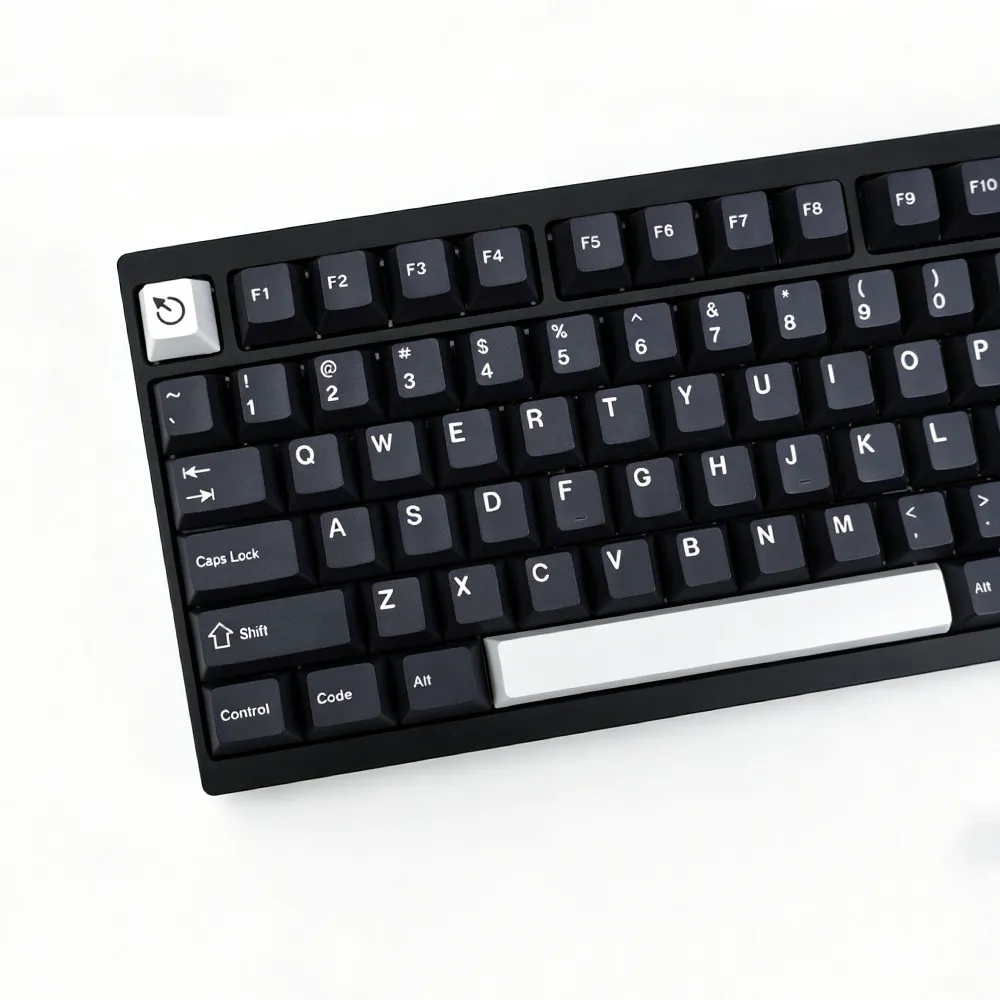 Keycap simple black PBT five-sided sublimation process CHERRY original factory highly mechanical keyboard customization