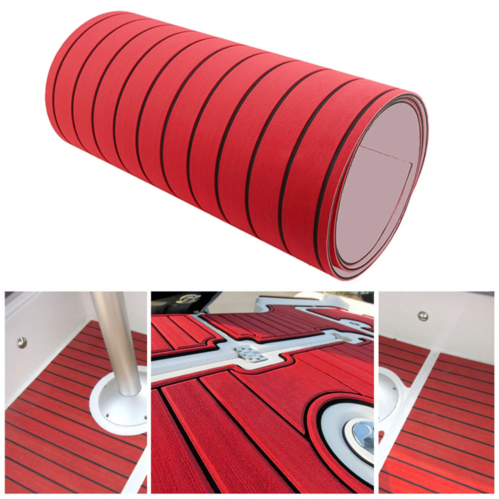 Self-Adhesive EVA Foam Teak Decking Yacht Marine Flooring Synthetic Boat Floor Mat 2400X450X6mm