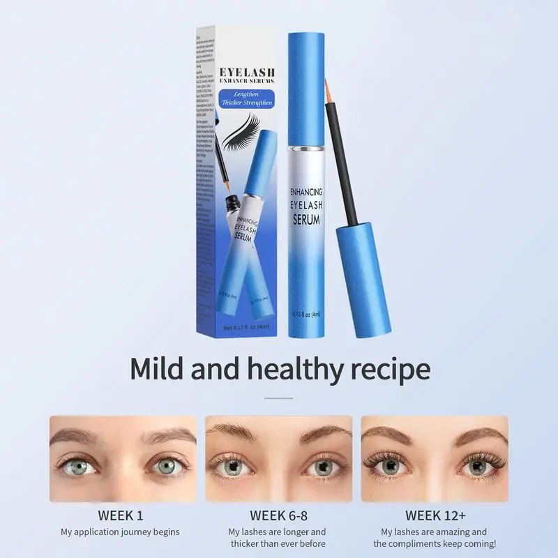 Wimpernwachstumsserum, Enhancer, vollerer, längerer, dickerer Rizinusöl-Enhancer, Wimpern für Augenbrauen, Wimpernlifting, Wimpernwachstum