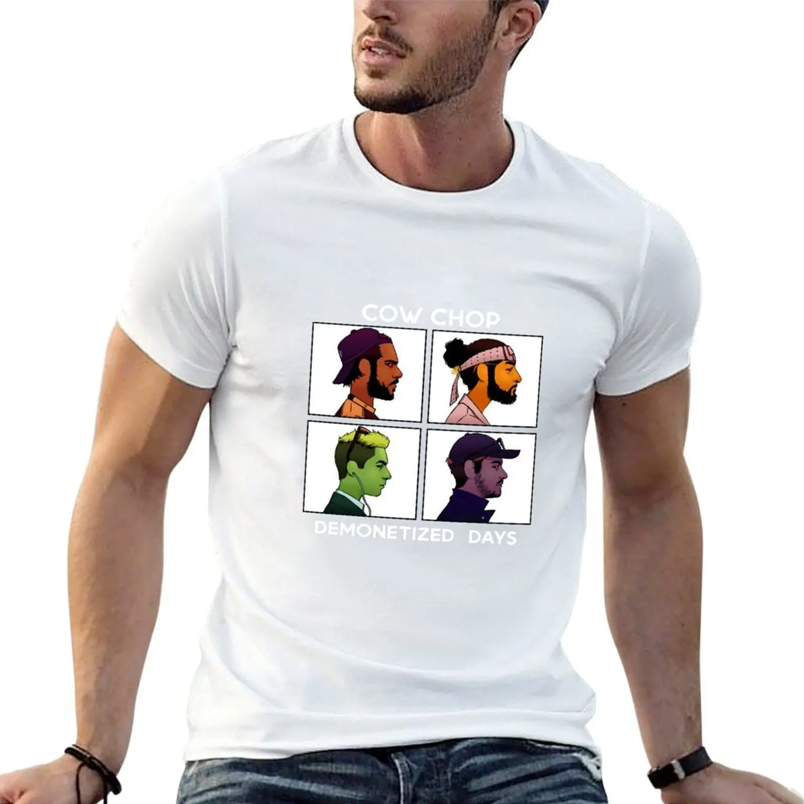 The Updated Days Cow Chop - Cow Chop Logo Funny Demonetized Hope T-Shirt blacks Louboutins men workout shirt