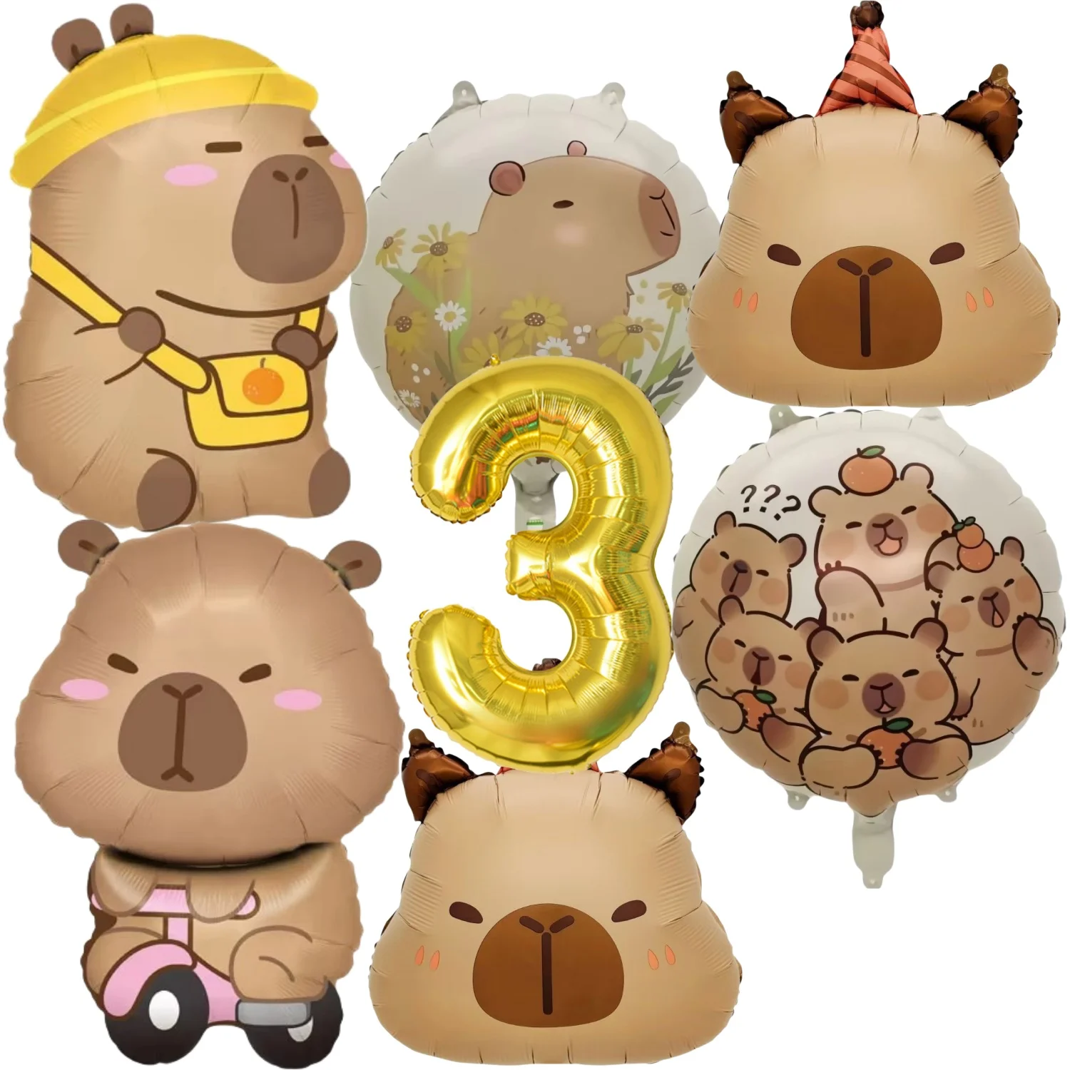 Verjaardag Decoratie Capybara Verjaardag Uitnodigingskaart Cup Tafelkleed Plaat Servet Poster Baby Douche Verjaardag Meisje Feestartikelen