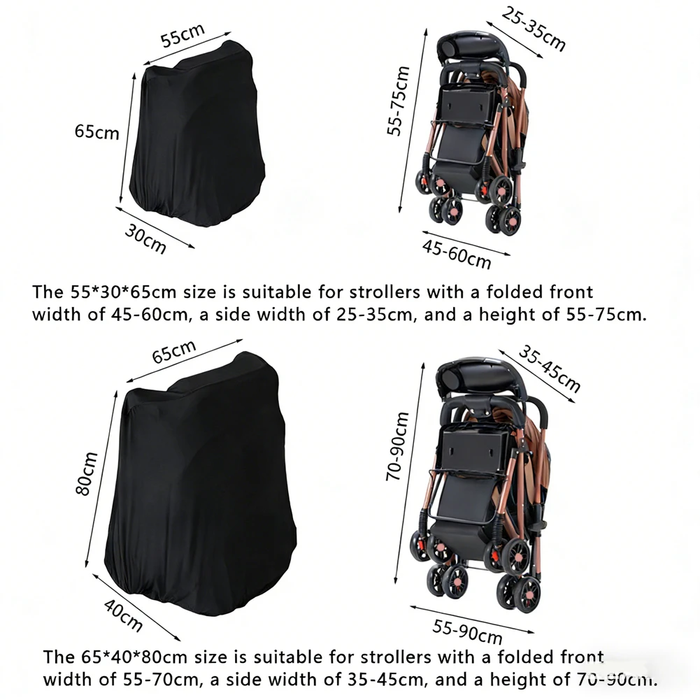 Compact Stroller Dust Cover Made from Washable Soft Fabric with Drawstring for Easy Cleaning and Space-Saving Storage