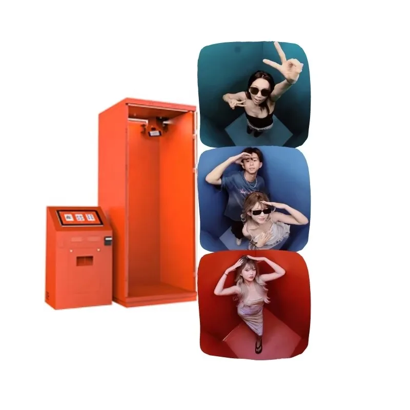 Customized Fashionable Overhead Camera Fully Automatic Photo Booth 1 Year Warranty For Wedding Party Event Rental