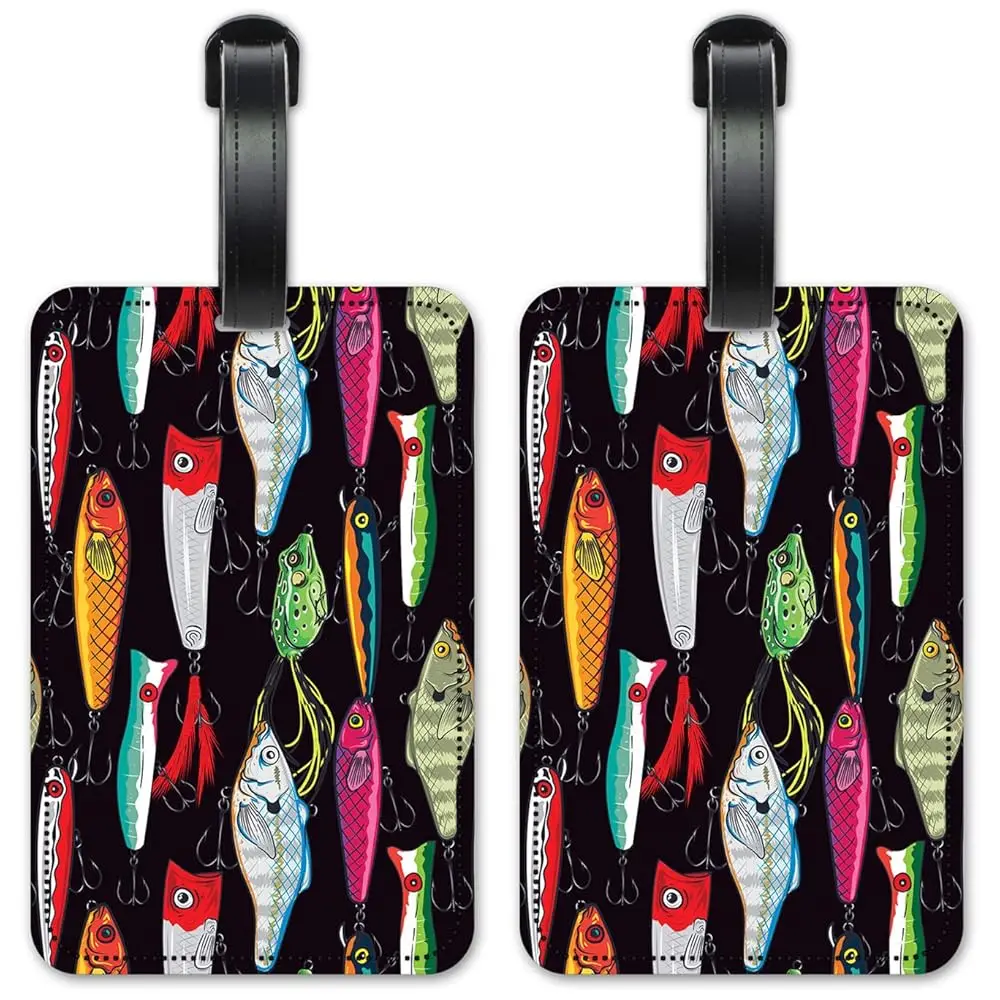 

Free ShippingFishing Lures - Luggage ID Tags - Suitcase Identification Cards - Set of 2
