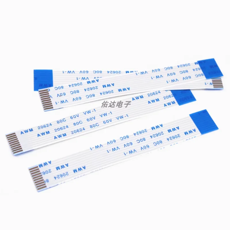 10PCS 1.0mm Pitch FFC/FPC Flexible Flat Cable A/B Type 4-20Pin 5/10/15/20cm for Precision Electronic Devices