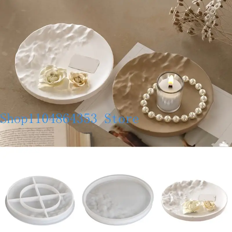 652F Easy Release Silicone Mould for Crafting Personalize Styles Ocean Waved Trays Accessory for Home and Gift Creation