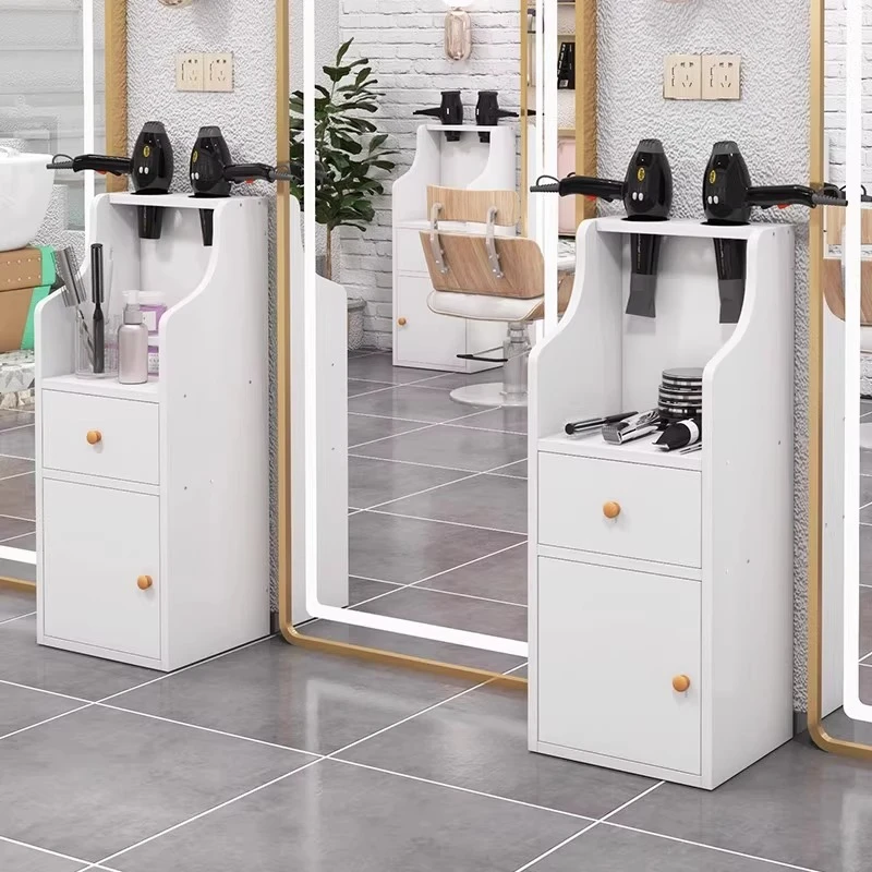 

Minimalism Barber Shop Tool Comfortable Hairdresser Mirror Cutting Beauty Salon Trolley Hair Salon Special Hair Dryer Shelves