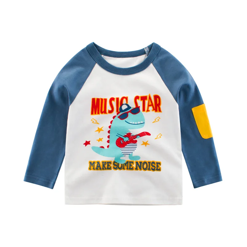 RAISE Frühling Kinder Jungen Langarm T-Shirts Cartoon Dinosaurier Kleine Jungen Tops 2-8 Jahre Kinder Baby Jungen T-shirts Kleinkind Kleidung – Detail 8