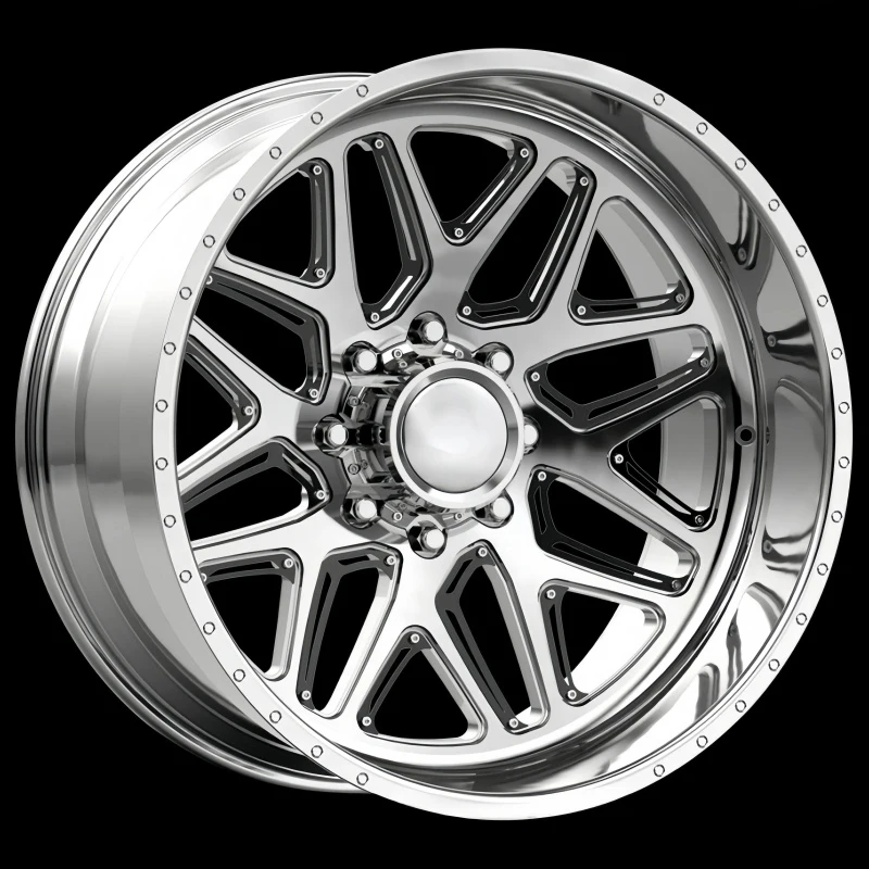 Custom Forged Alloy Wheels with Floating Caps Concave 20x12 22x14 24x12 Wheel Chrome
