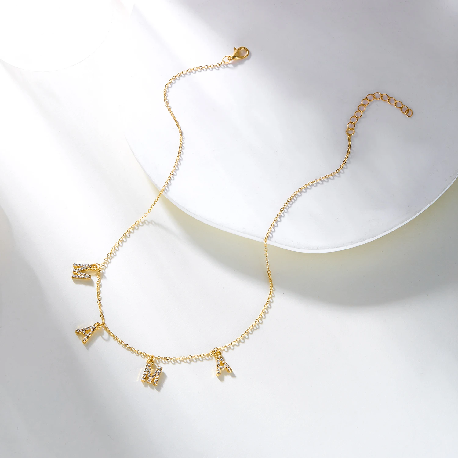 Halskette mit Mama-Buchstaben-Anhänger aus Edelstahl, schlicht, modisch, goldfarben, Schlüsselbein-Halsband für Frauen, perfektes Geschenk zum Muttertag – Detail 21