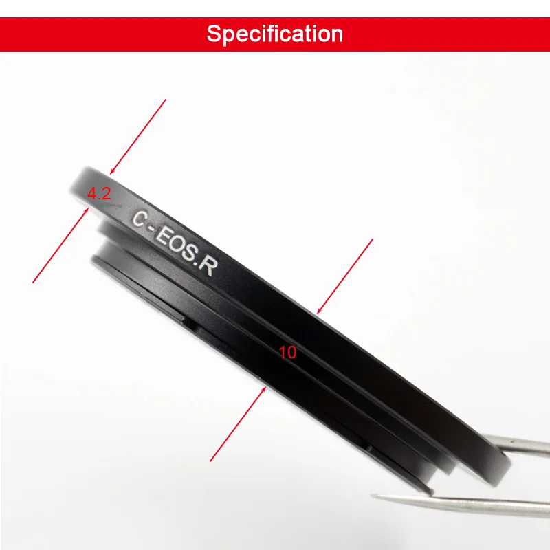 Adattatore C-EOSR per obiettivo CCTV con attacco C per fotocamera Canon EOS R R5 R6 R7 R8 R10 R50 R100