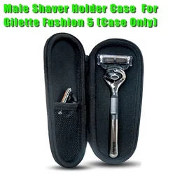 Travel Anti-fall Men's Razor Blades Holder Box Case For Gilette Fushion 5 Small and portable Shaver Case for Shaving Machine