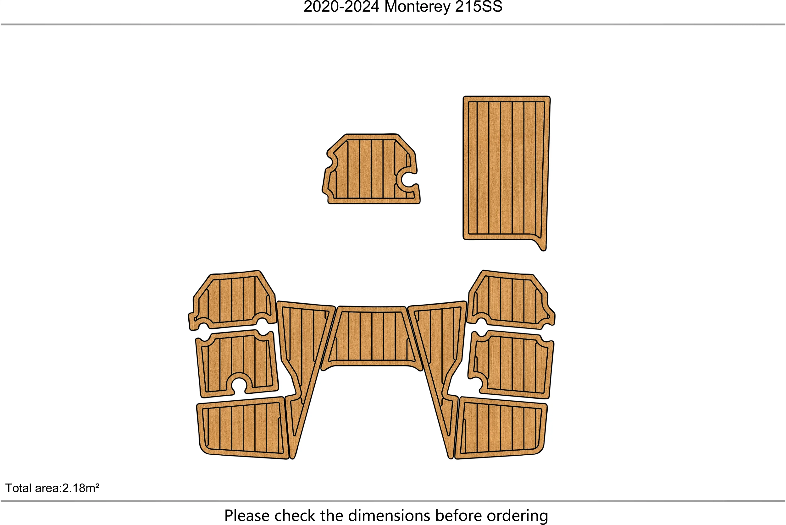 2020-2024 Monterey 215SS Cockpit  Swimming platform 1/4