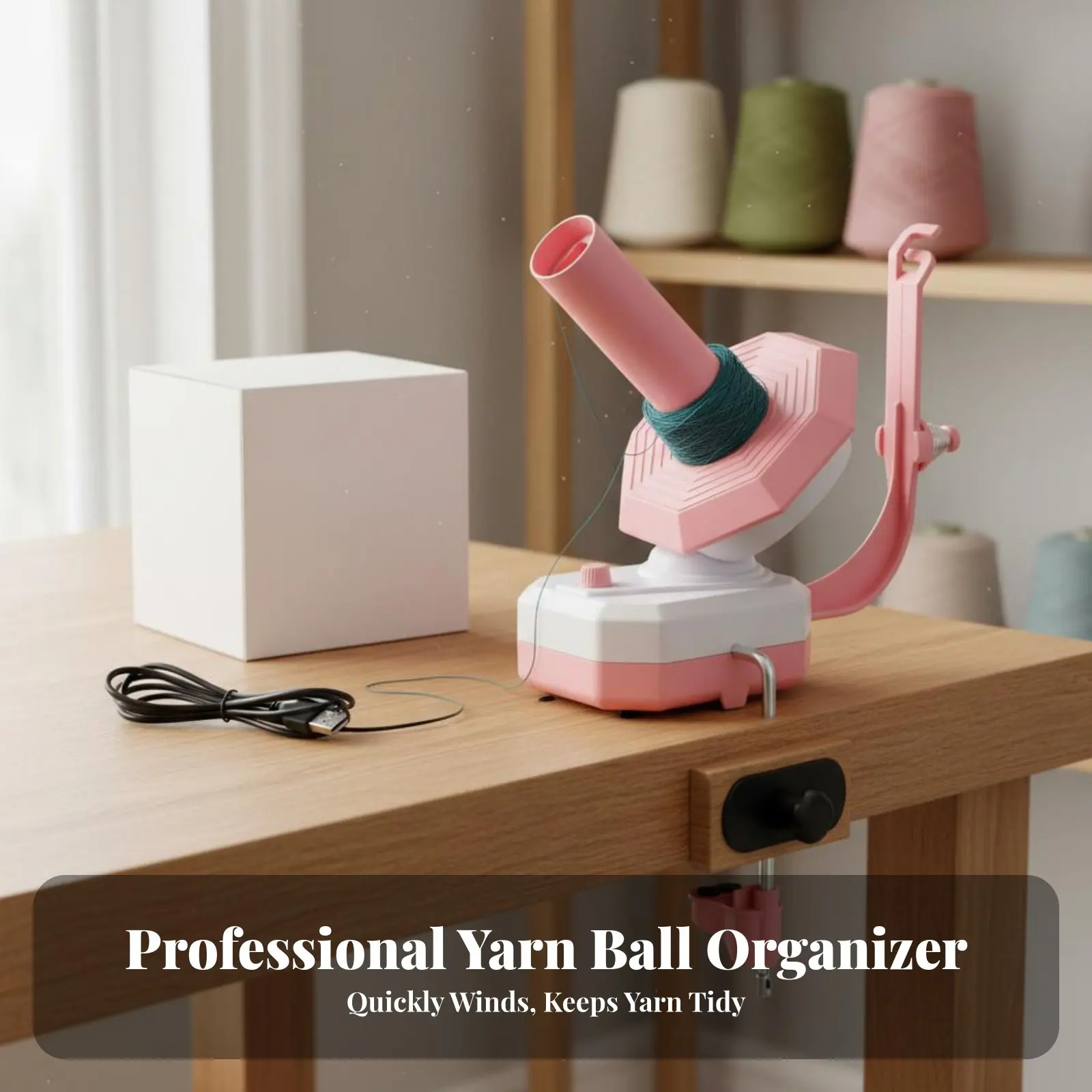 

Электрическая моталка для пряжи: автоматическая, освобождающая руки, экономит время, проста в использовании, для вязания