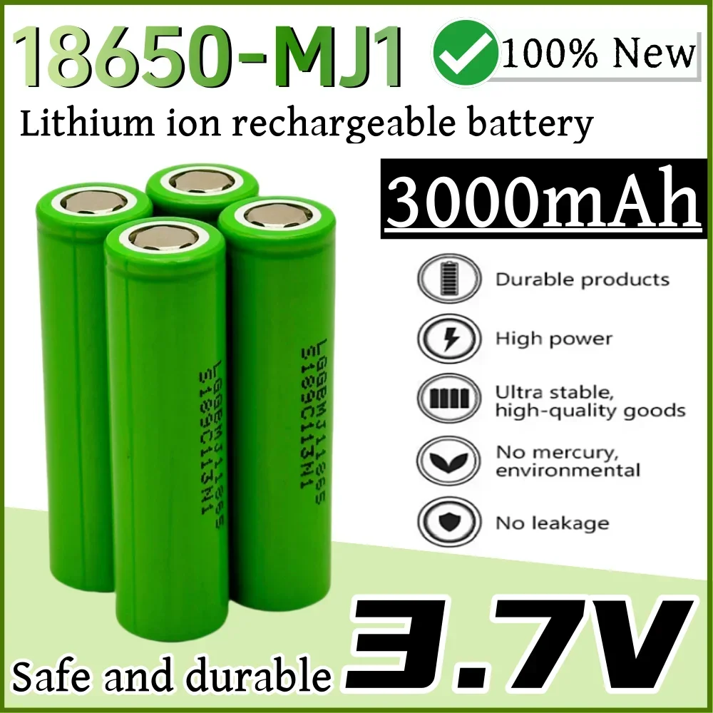 

Rechargeable Battery 18650 MJ1 Lithium-ion Battery 3.7V 3000mAh Suitable for fans, remote controls, shavers, etc