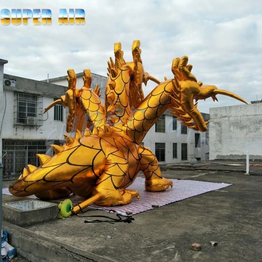 2024 Golden momentum Xuan Ang three-headed dragon suitable for party activities exhibition commercial promotion display