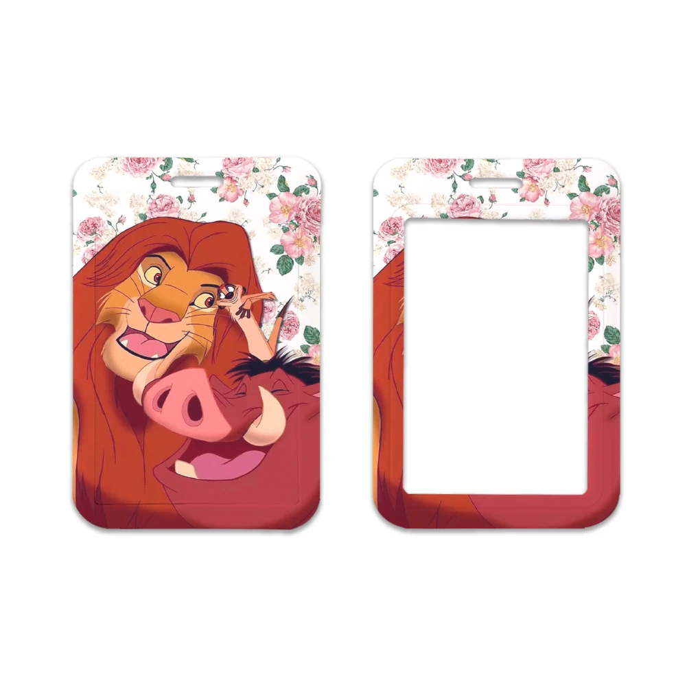 Porte-badge à breloques pour filles, Disney The Discuting King, HTML, couverture de carte JOID, Pass School Metro, vente en gros