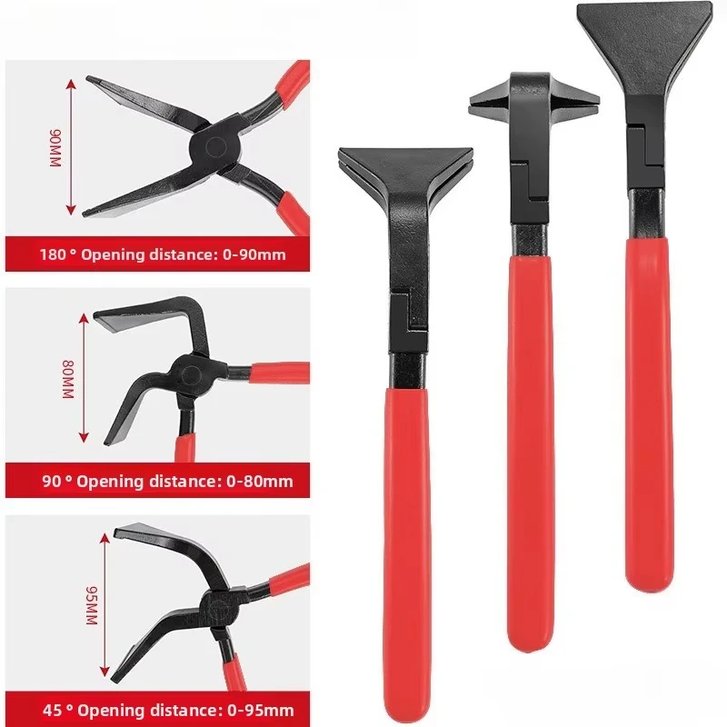 1/2/3PCS Hand Seamers Sheet Metal Tools, Mini Metal Sheet Straight/Bender Pliers, Durable, for Roofers Plumbers Metal Processing