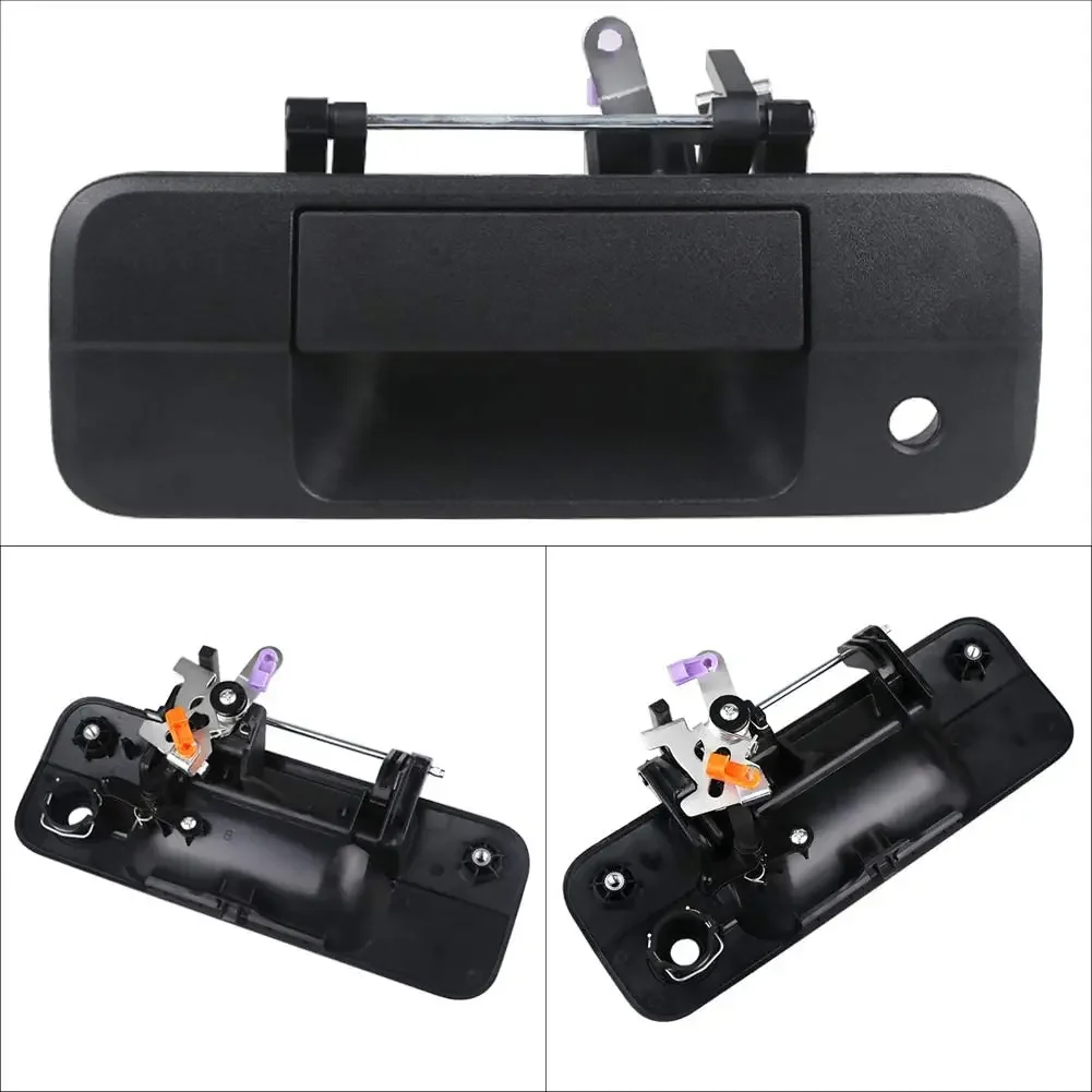 

Tailgate Handle Liftgate Latch with Keyhole 2007 - 2013 Toyota Tundra, Rear Exterior Textured Black Replaces 690900C040, 81213