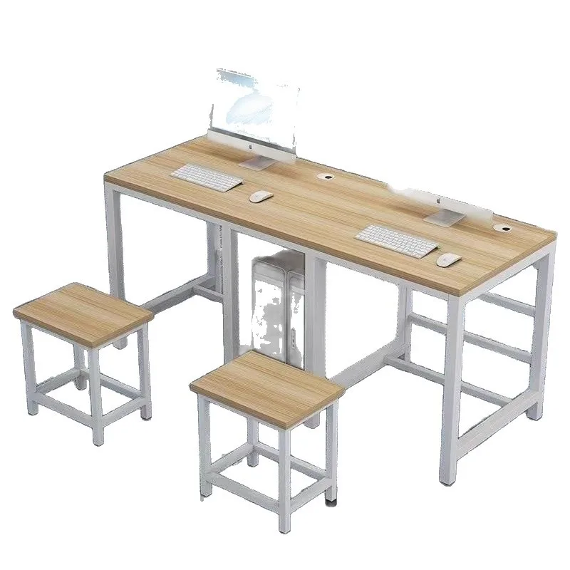 Computer desk simple classroom student desk training class, double student desk and chair c