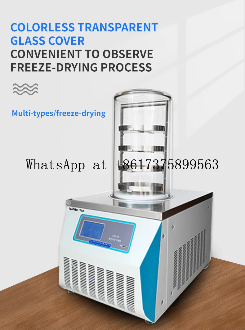 Laboratory Vacuum Dryer Industrial Lyophilizer for Food Vegetables Fruit Preservation Home Commercial Drying Equipment