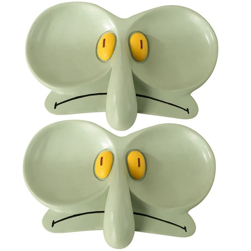 

2PCS Cartoon Octopus Glasses Frame Jewelry Box Storage Tray Decoration Cute Office Desktop Decoration Easy To Use