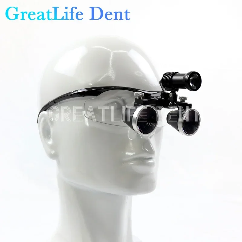 

GreatLife Dent Dental Magnifier 2.5x /3.5x Medical Loupes Magnification Binocular Headlight Headlamp 3W/5W Seperately