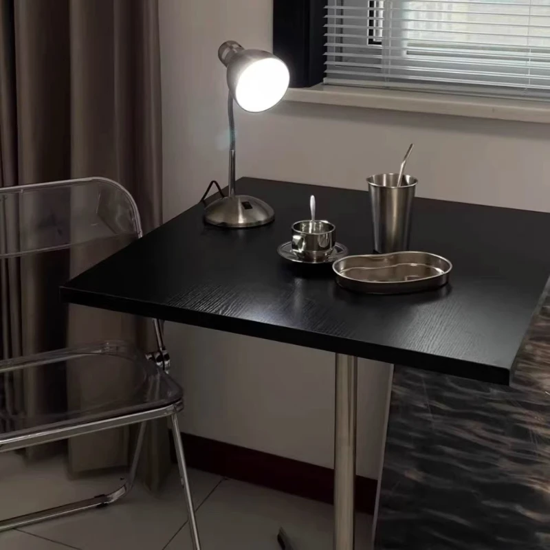 Nordic Commercial Coffee Tables Stainless Steel Home Furniture Small Space Dining Table Bauhaus
