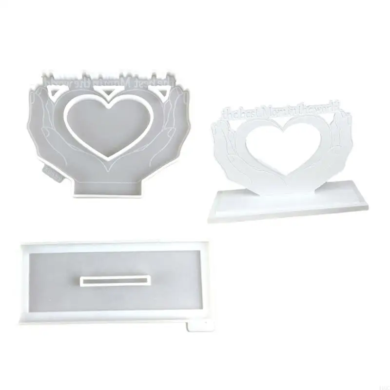 

2025 New Individualized Frames and Decors Mold Creative Heart Shaped Ornament Silicone Mold For DIY Projects And Home Accent