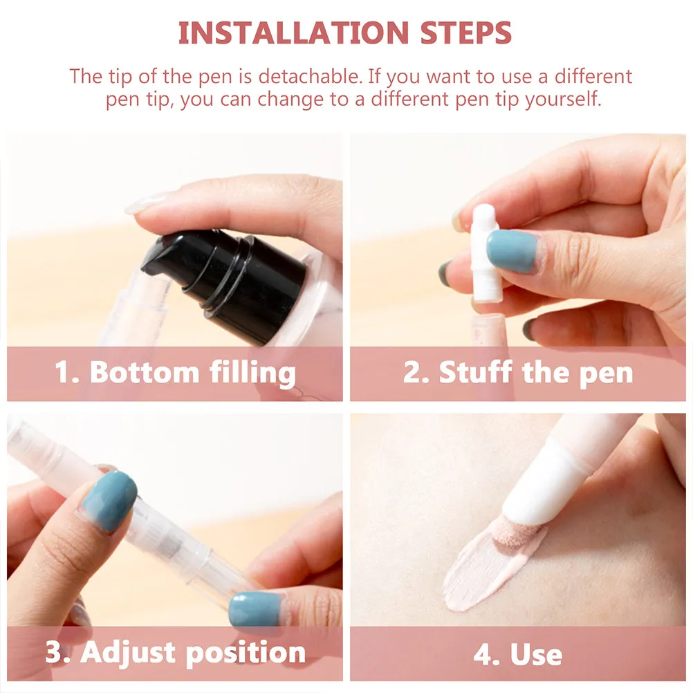 8 szt. Małe pojemniki na błyszczyk, wielokrotnego użytku, plastikowe, do makijażu, podróży, kompaktowe, lekkie, zestaw pojemników na błyszczyk