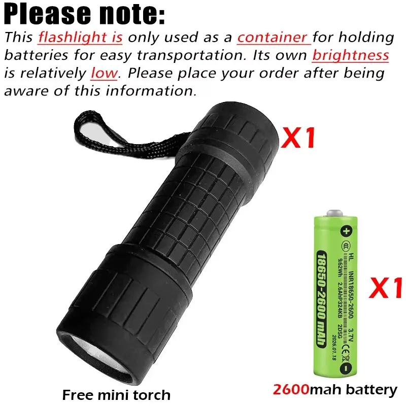 1600000 LM Superhelle Taschenlampe, USB wiederaufladbar, LED, große Reichweite, taktische Taschenlampe, wasserdicht, für Camping, Angeln