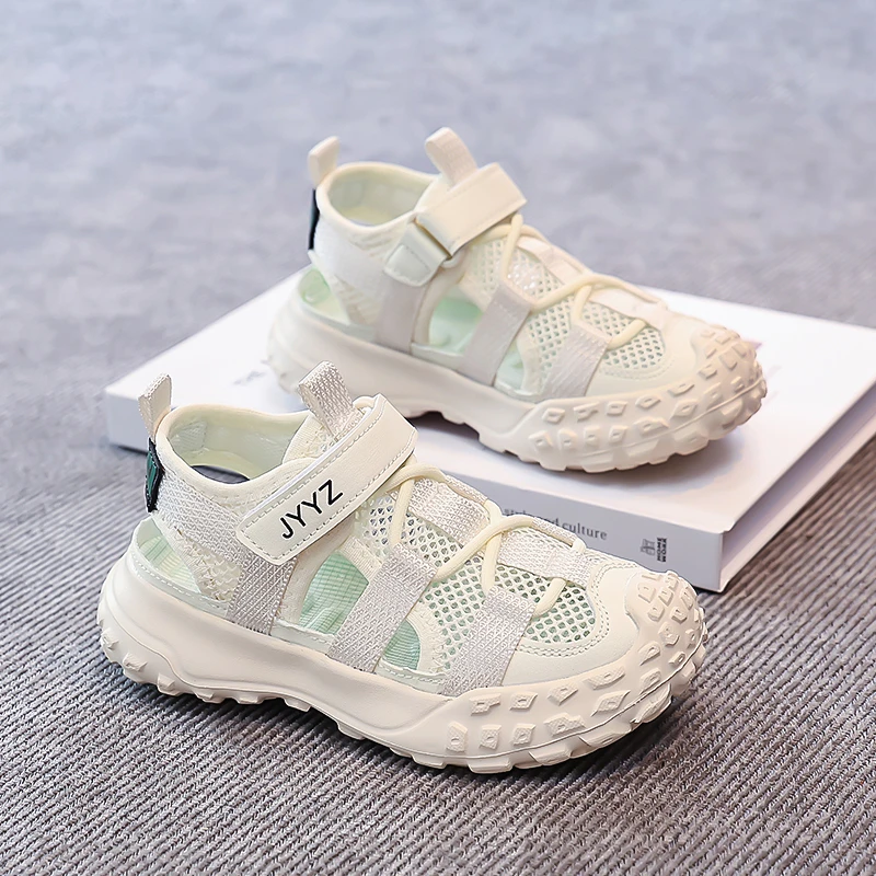 

Solid Tone Kids Casual Sports Shoes Breathable Woven Shock Absorbing Sole Unisex Boys Girls Daily Outdoor Walking Sneakers