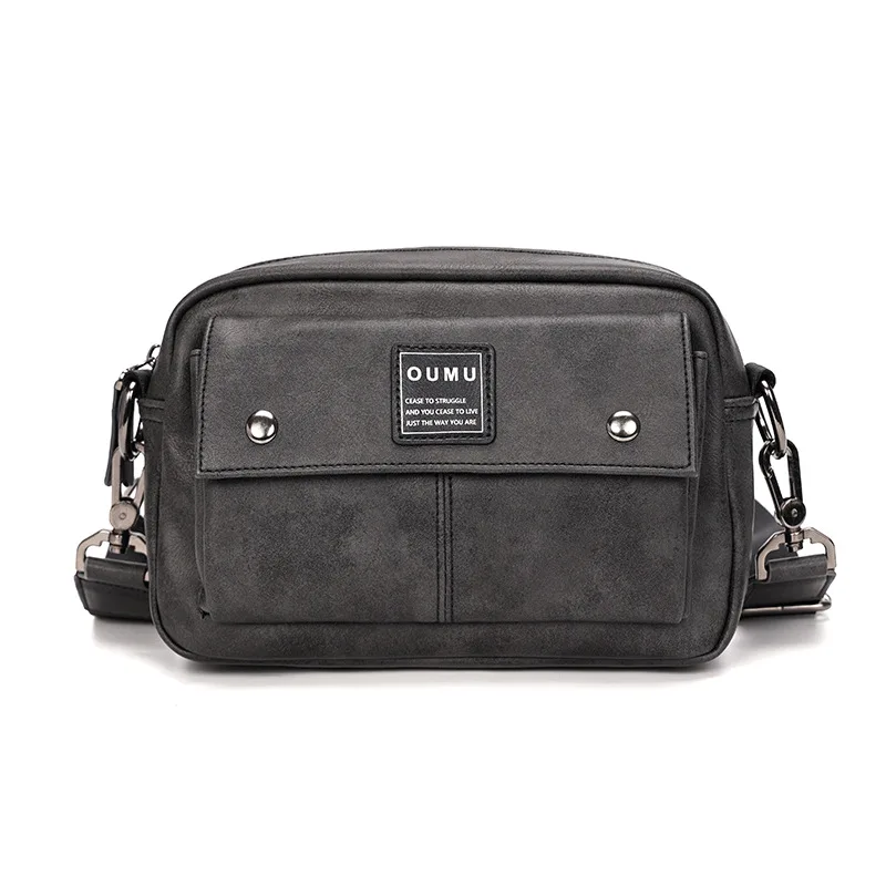 

Trendy Korean Style Men's Messenger Bag Leather Crossbody Bag for Men Fashionable Shoulder Bags